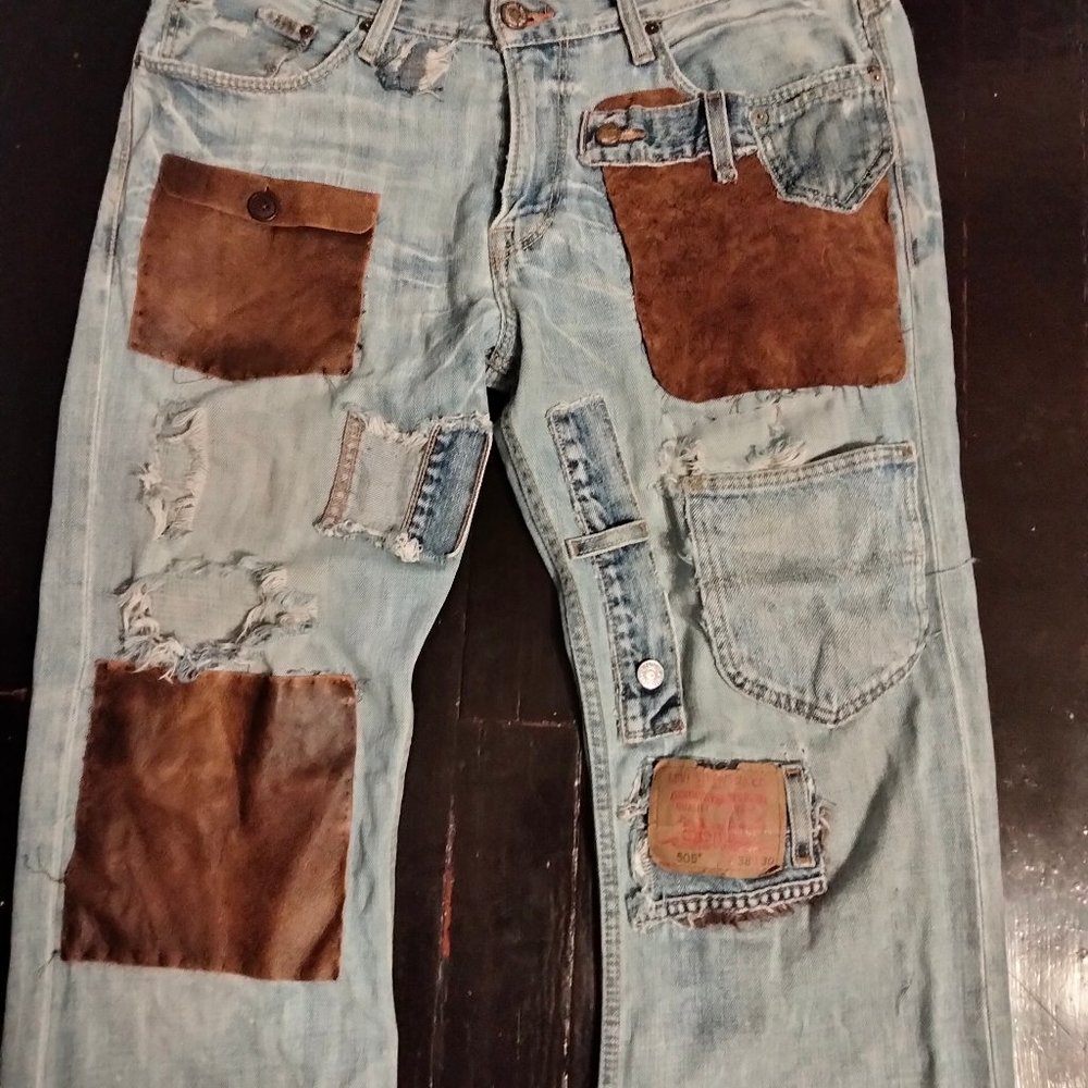 Custom Made American Eagle Boot Cut Jeans size 36 x32